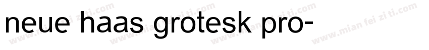 neue haas grotesk pro字体转换